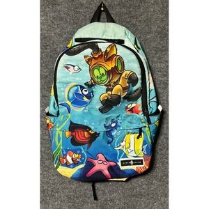Space Junk Backpack Fun Diver Fish Underwater Graphic‎ Print Large